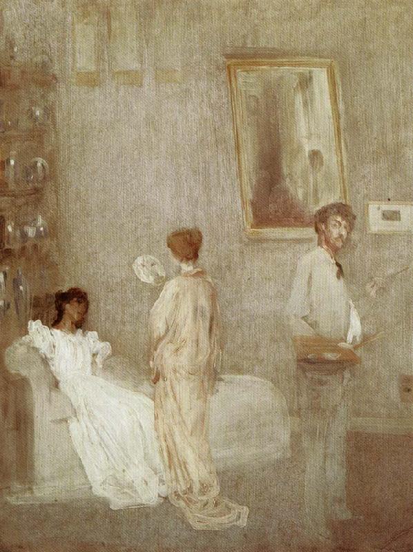 James Abbott McNeil Whistler The Artist in His Studio